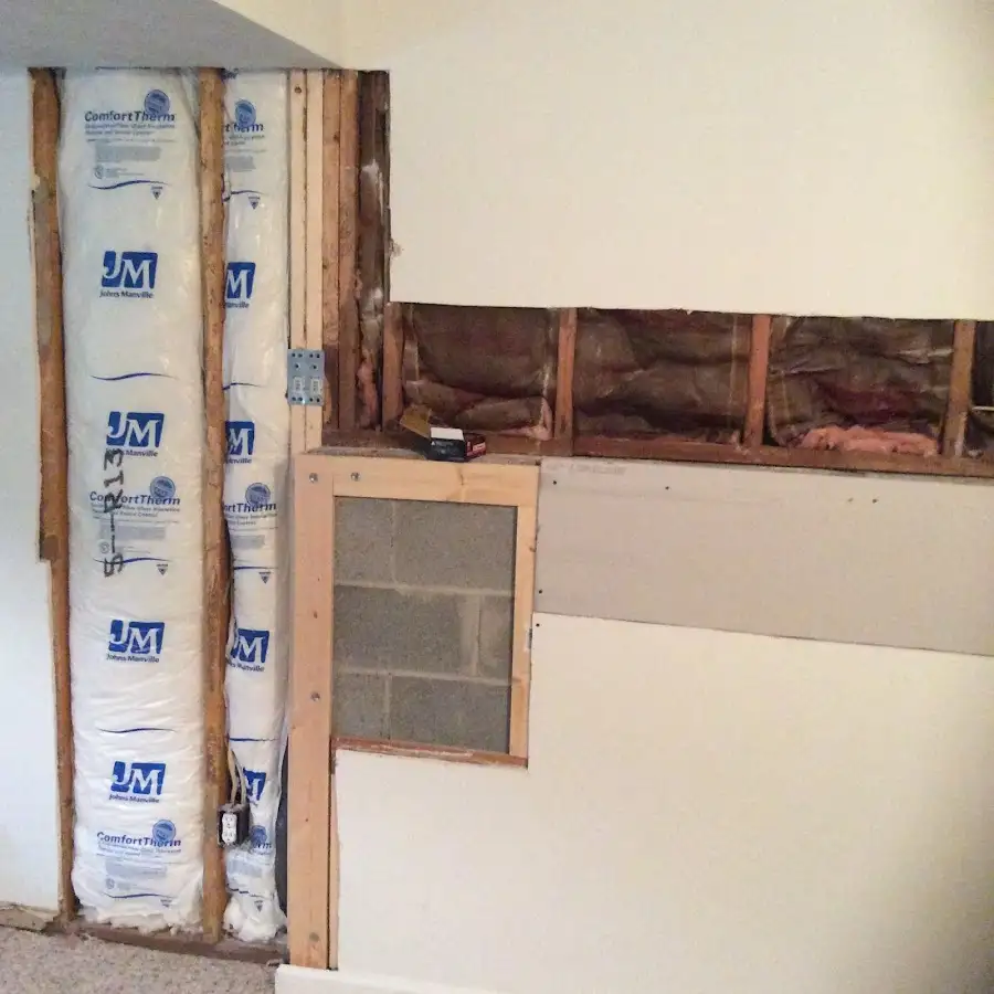 Wall insulation replacement during Contents Cleaning & Restoration in Whiskey Creek